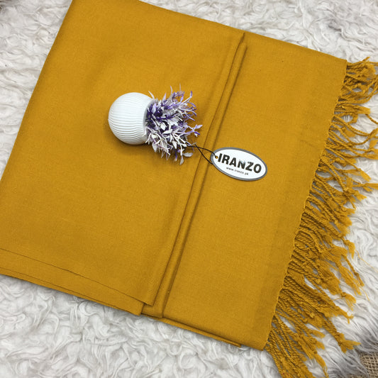 Classic Wool Blend Shawl With Tassels