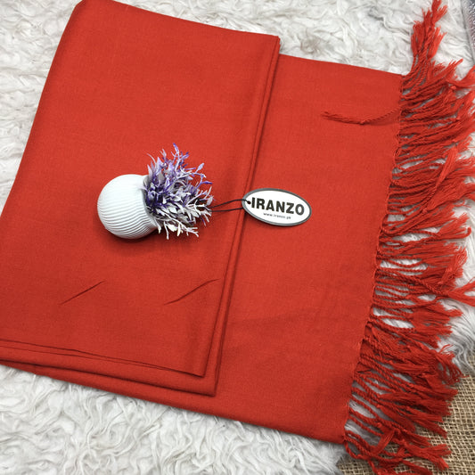 Classic Wool Blend Shawl With Tassels