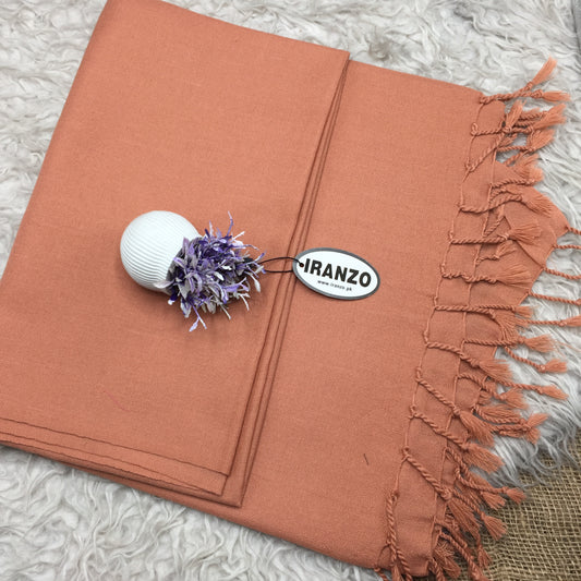 Classic Wool Blend Shawl With Tassels