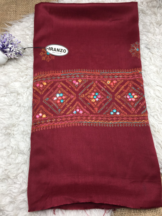 Embroidered Winter Shawl