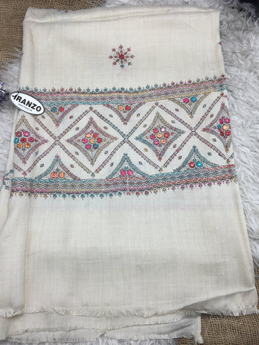 Embroidered Winter Shawl