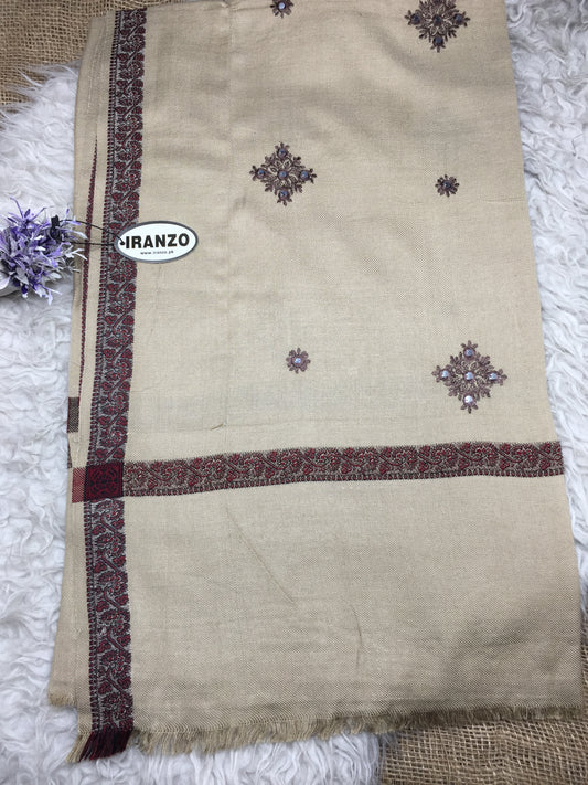 Embroidered Diamond Winter Shawl