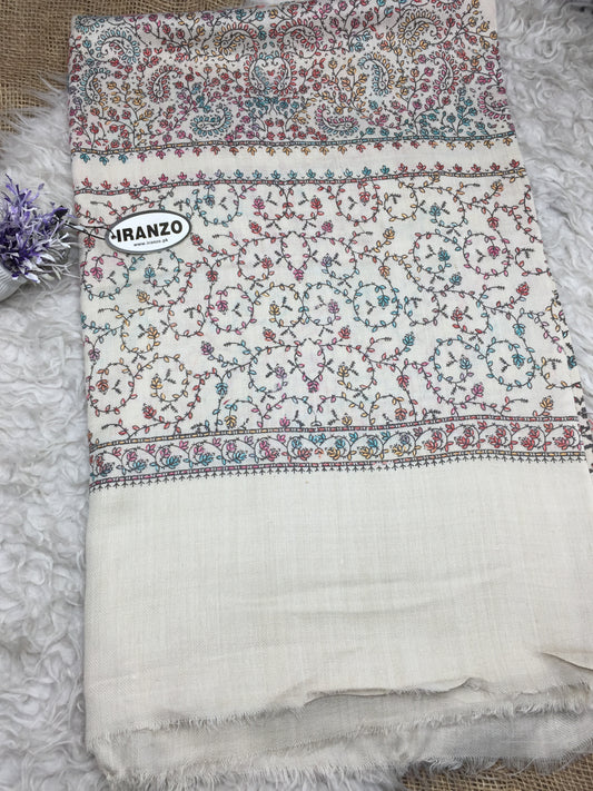 Embroidered Winter Shawl