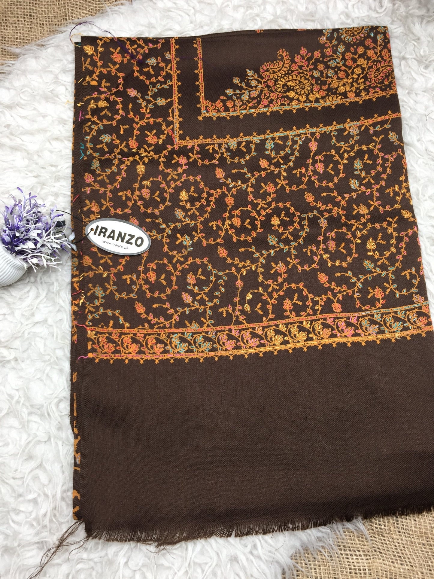 Hand Embroidered Winter Stole