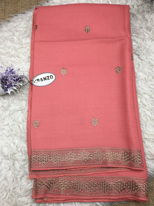 Embroidered Winter Shawl