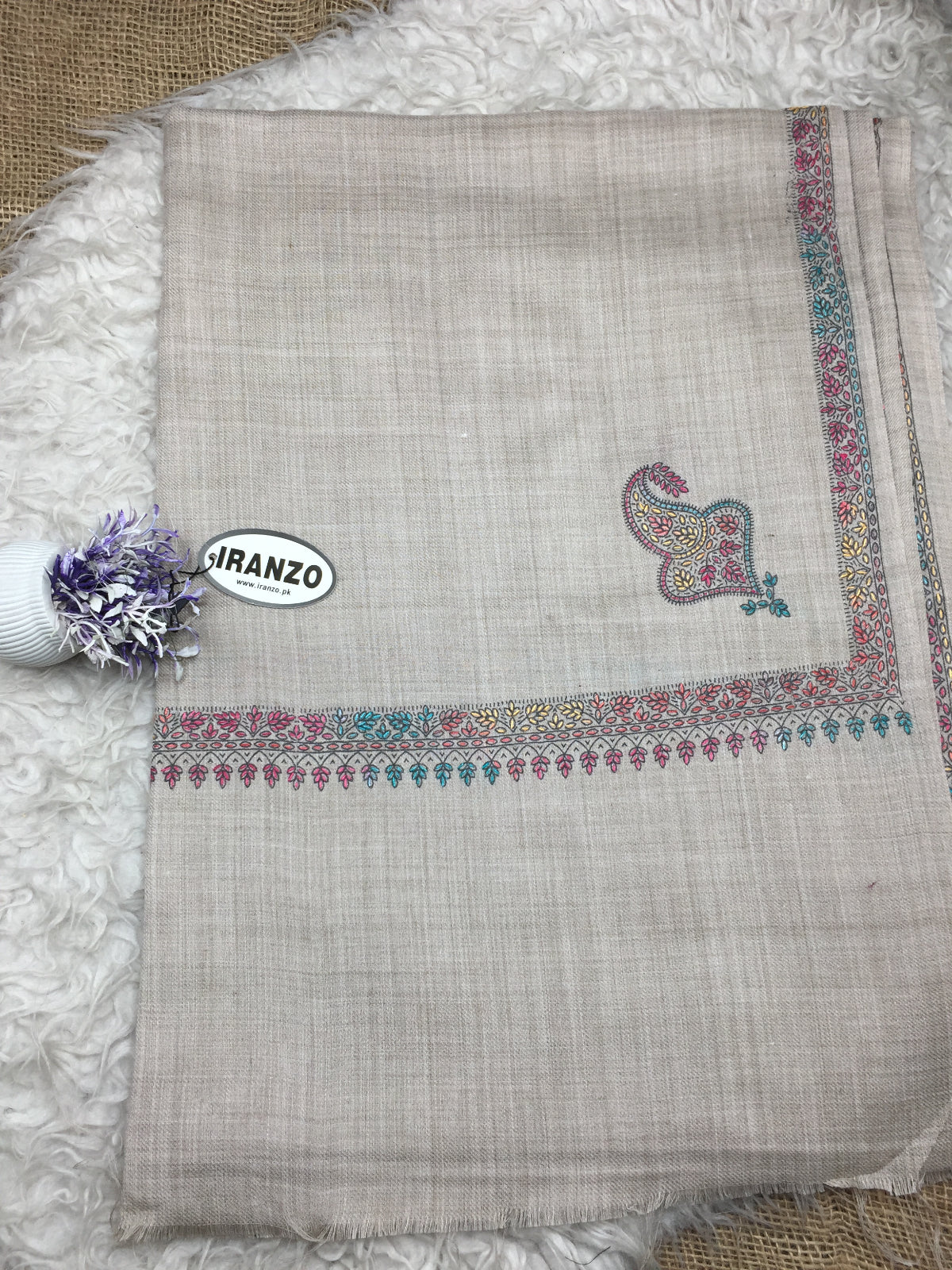 Hand Embroidered Winter Stole