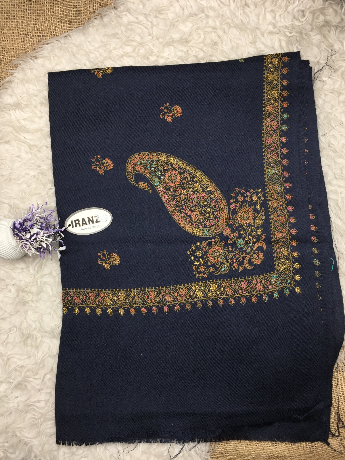 Hand Embroidered Winter Stole