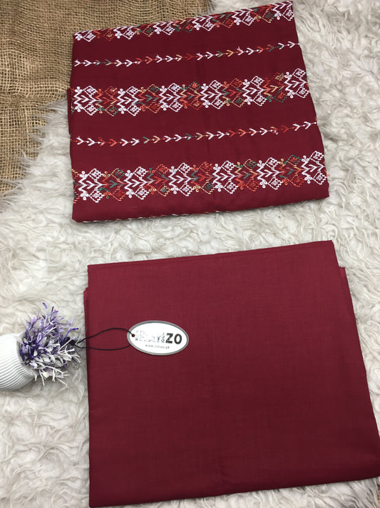 Summer Embroidered Two Piece