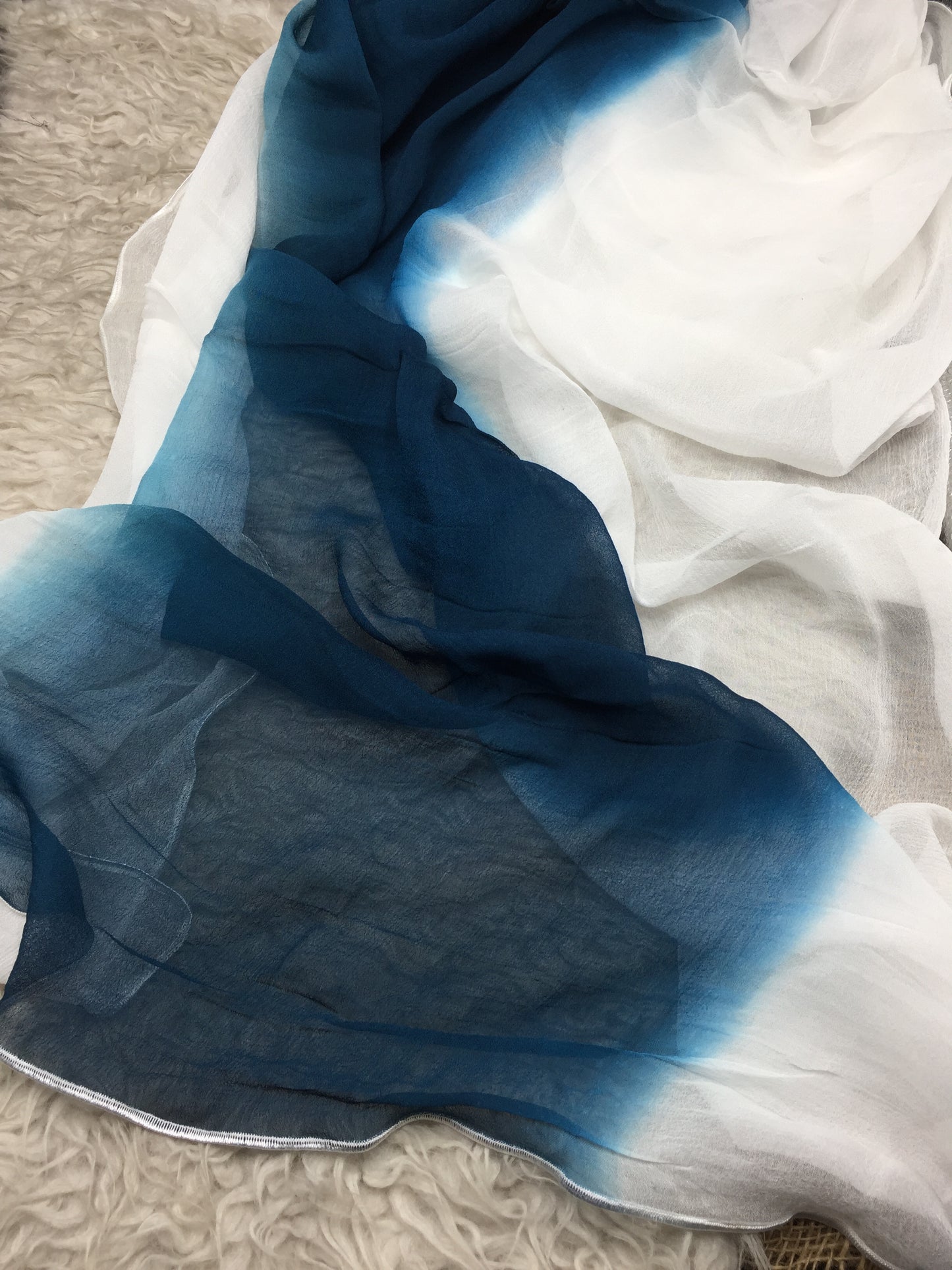 ) Dyed Pakistani Chiffon Dupatta