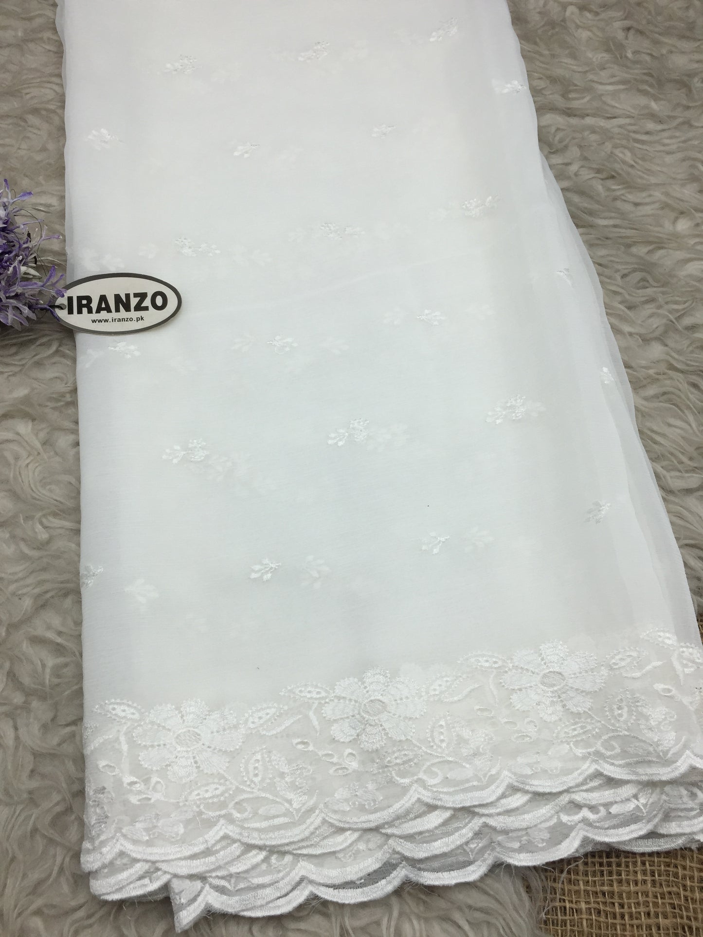 Embroidered Chiffon Dupatta