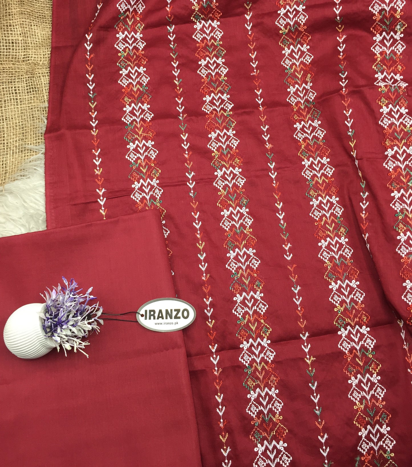 Summer Embroidered Two Piece