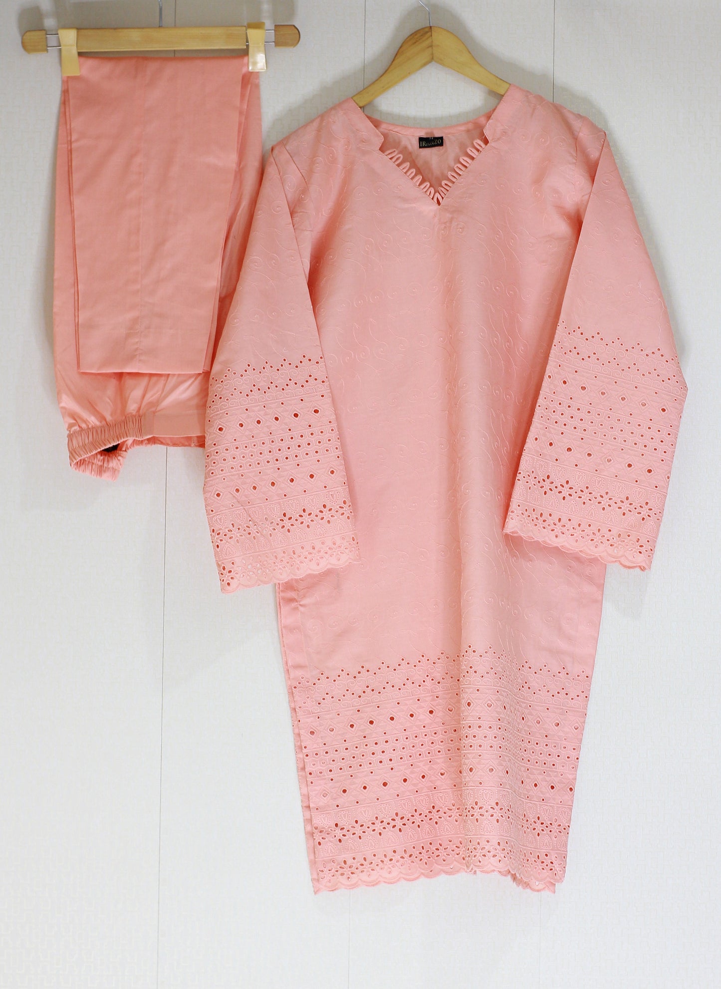 Soft Pink Chikankari Two Piece