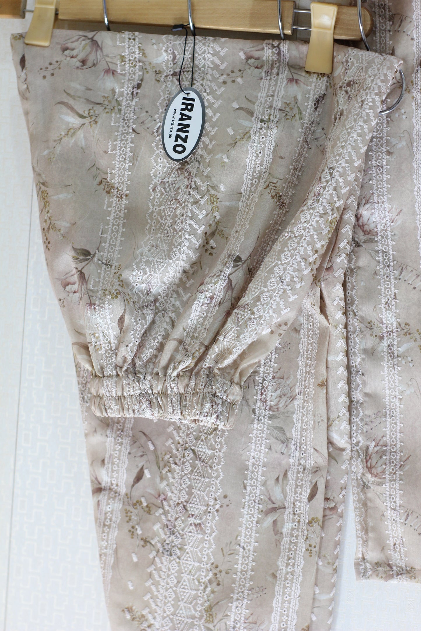 Beige Chikankari Two Piece