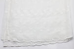 White Embroidered Chiffon Dupatta