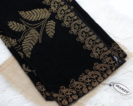 Imported Stone Embellished Velvet Shawl