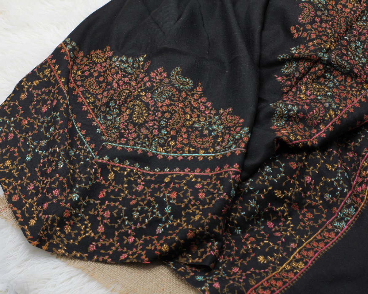 Hand Embroidered Winter Shawl