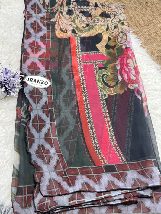Matching chiffon dupatta Just In