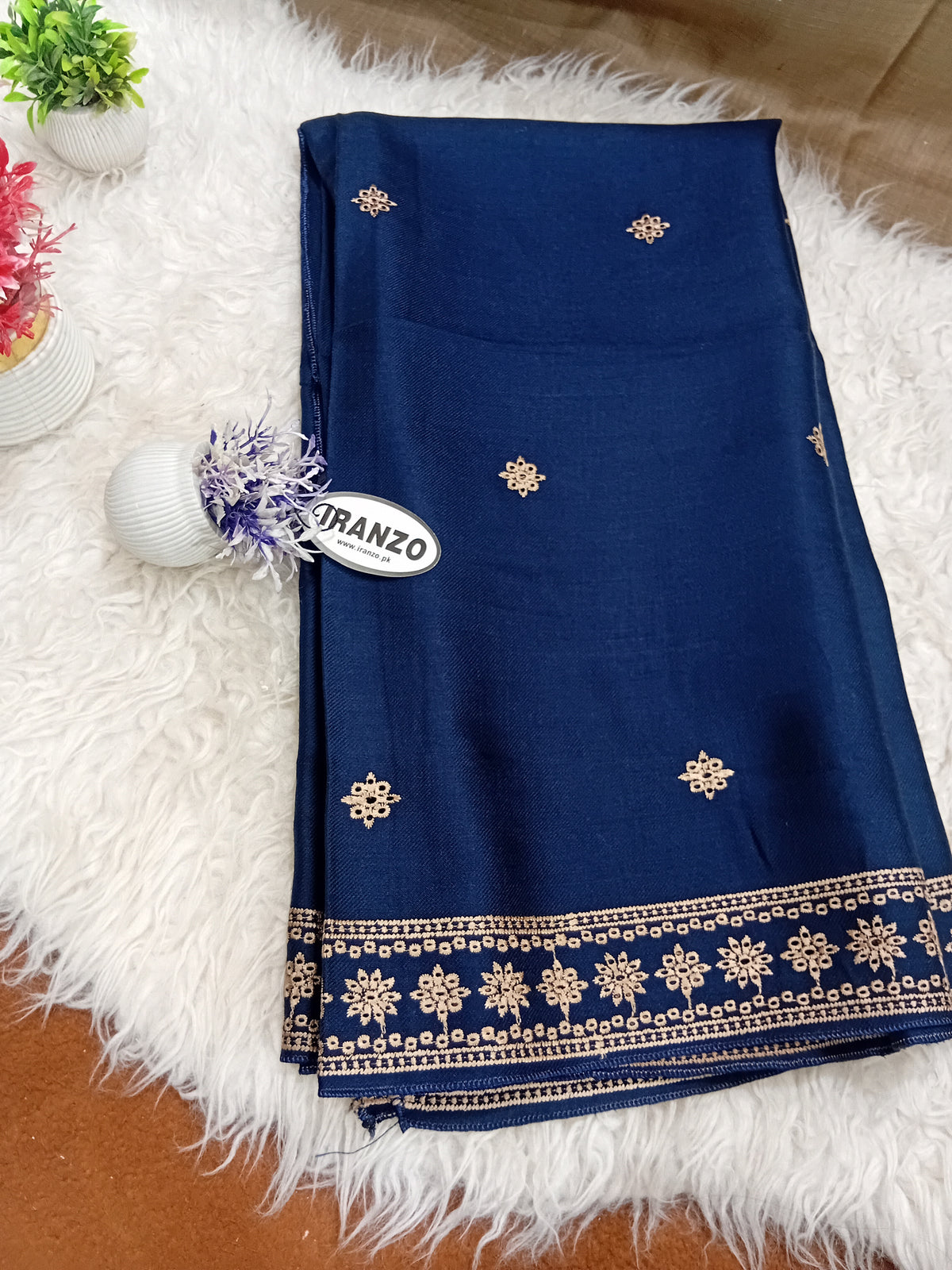 Embroidered Winter Shawl