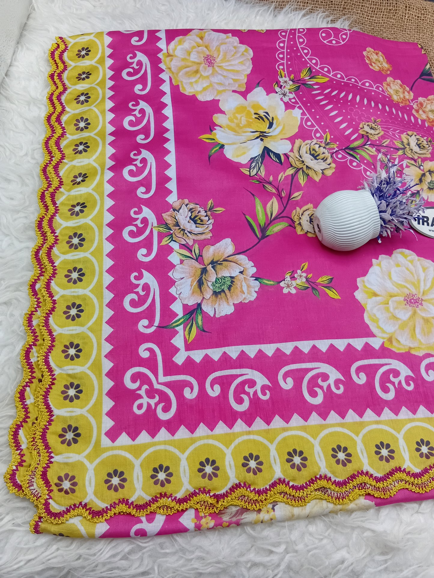 Lawn Dupatta Fourside Crochet Just in