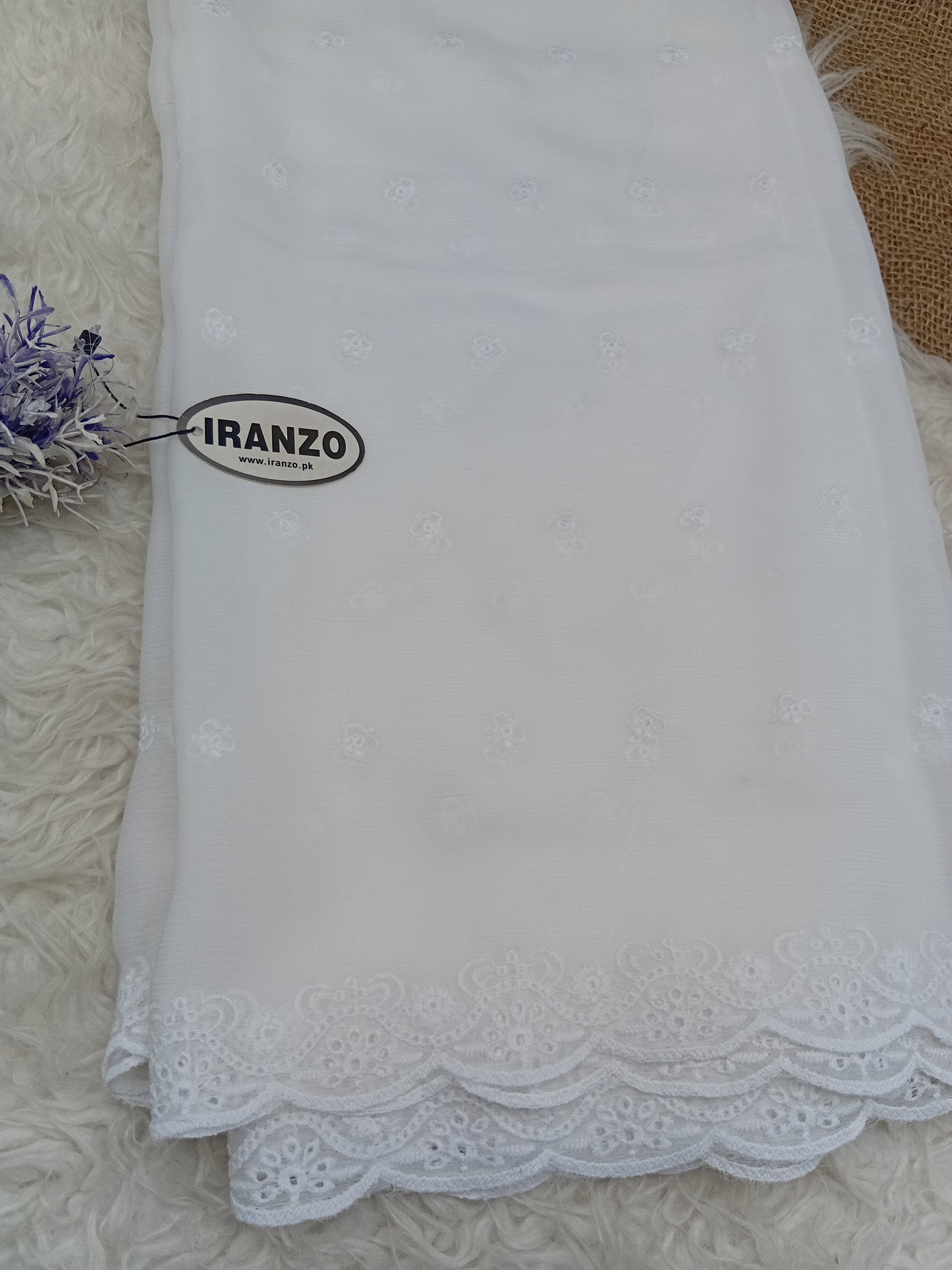 Embroidered Chiffon Dupatta Just in