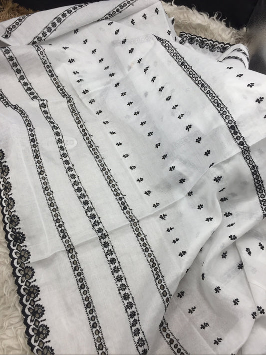 Premium Cotton Chikankari Full Size Chaddar