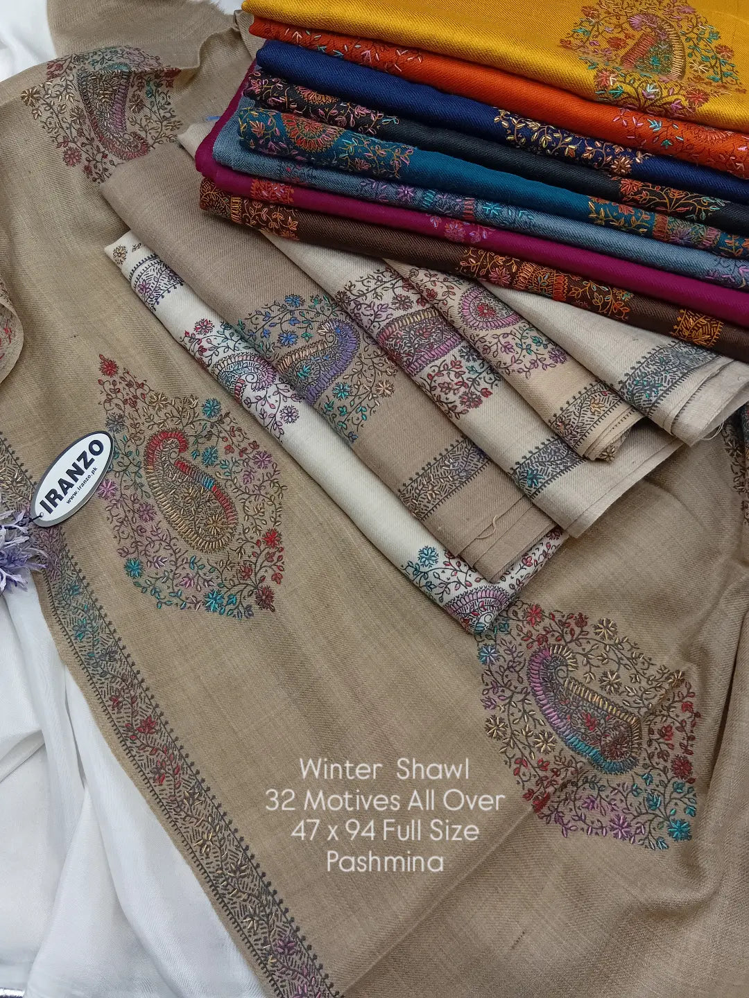 Hand Embroidered Winter Shawl