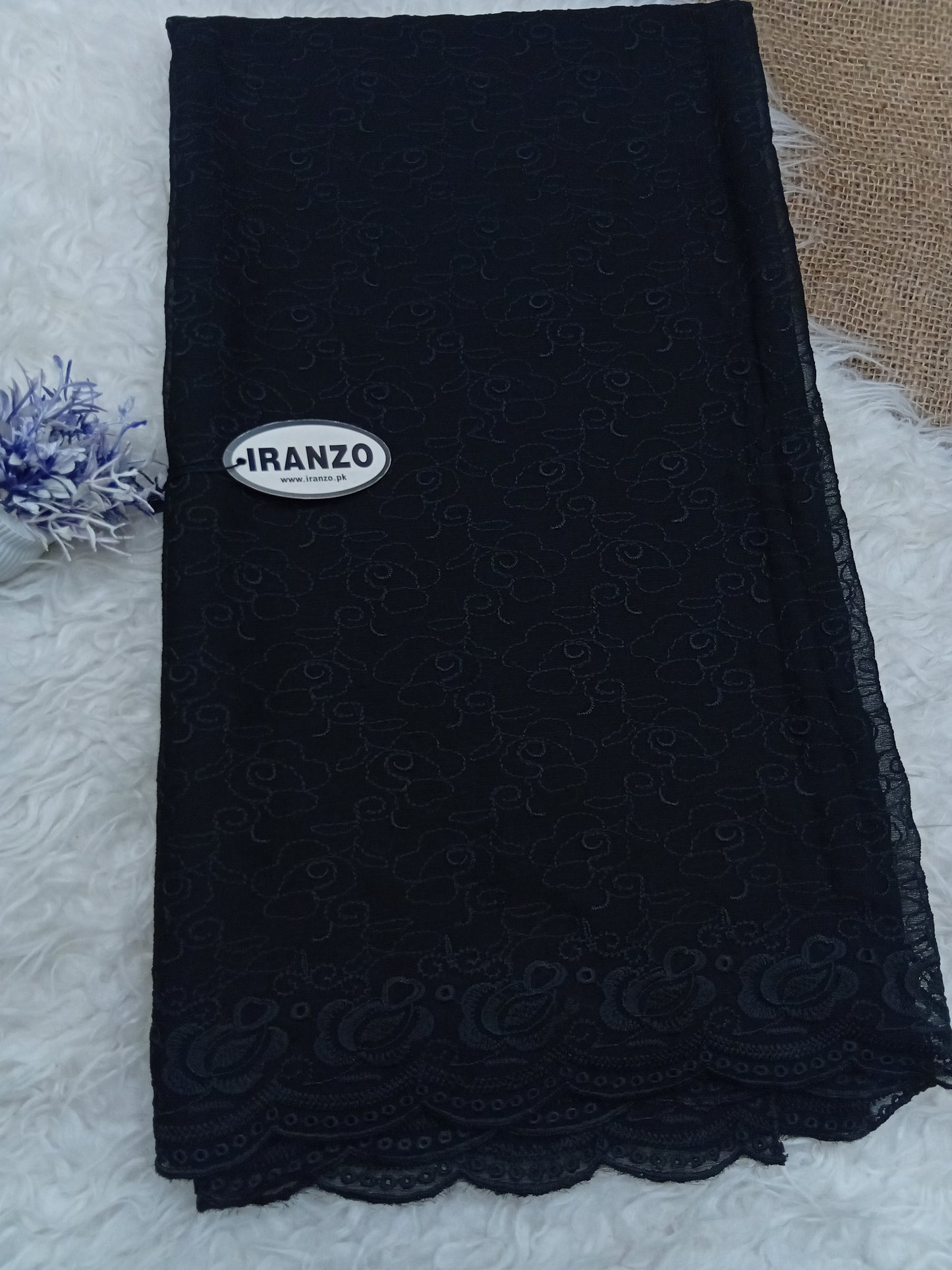 Embroidered Chiffon Dupatta Just in