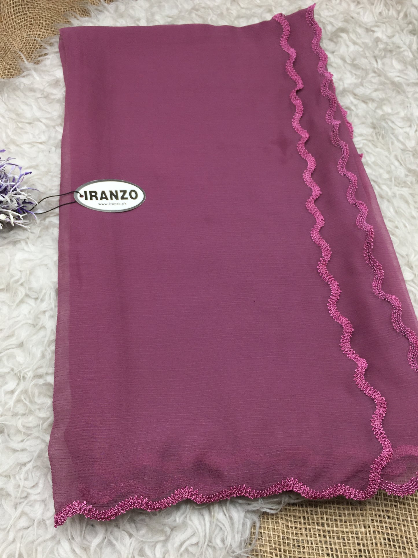 Four sided crochet dupatta