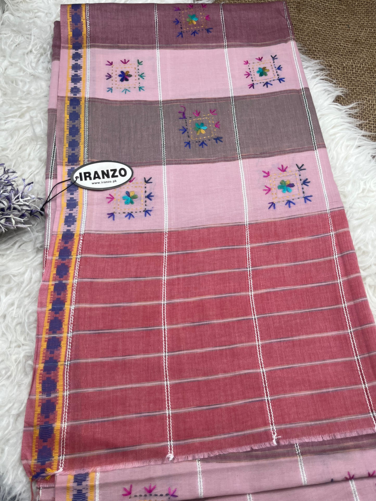 Hand Embroidered Lawn Shawl Just In
