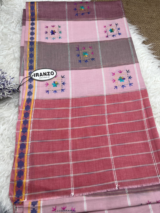 Hand Embroidered Lawn Shawl Just In
