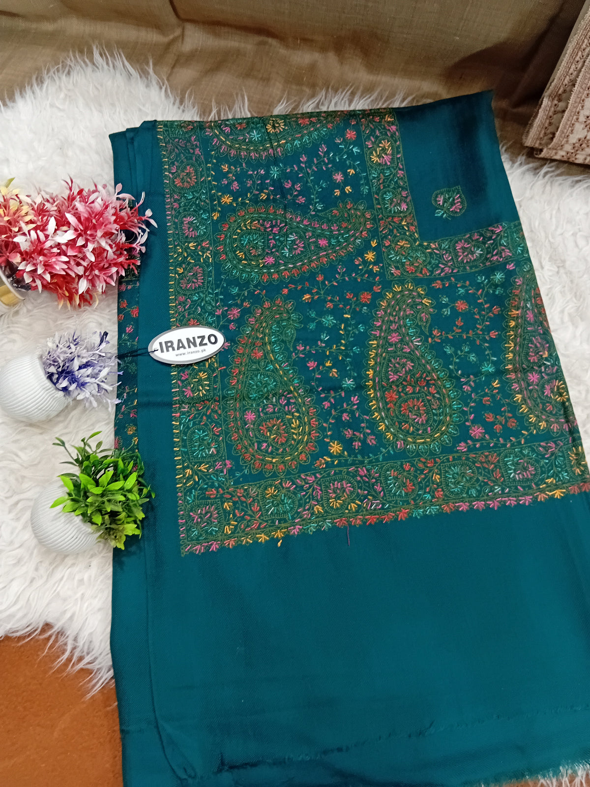 Hand Embroidered Winter Shawl