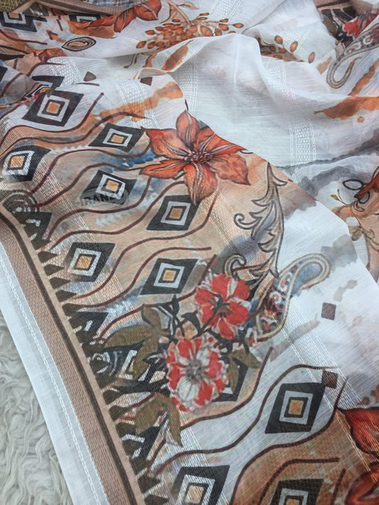 Lawn Tarkashi Net Dupatta
