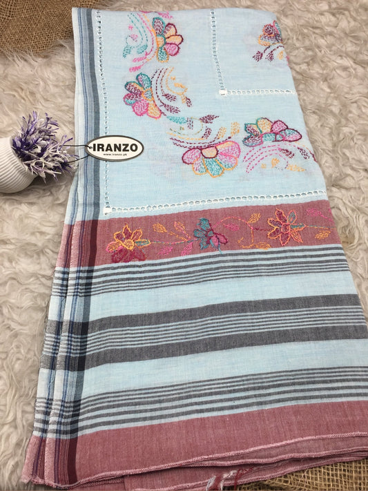 Hand Embroidered Lawn Shawl