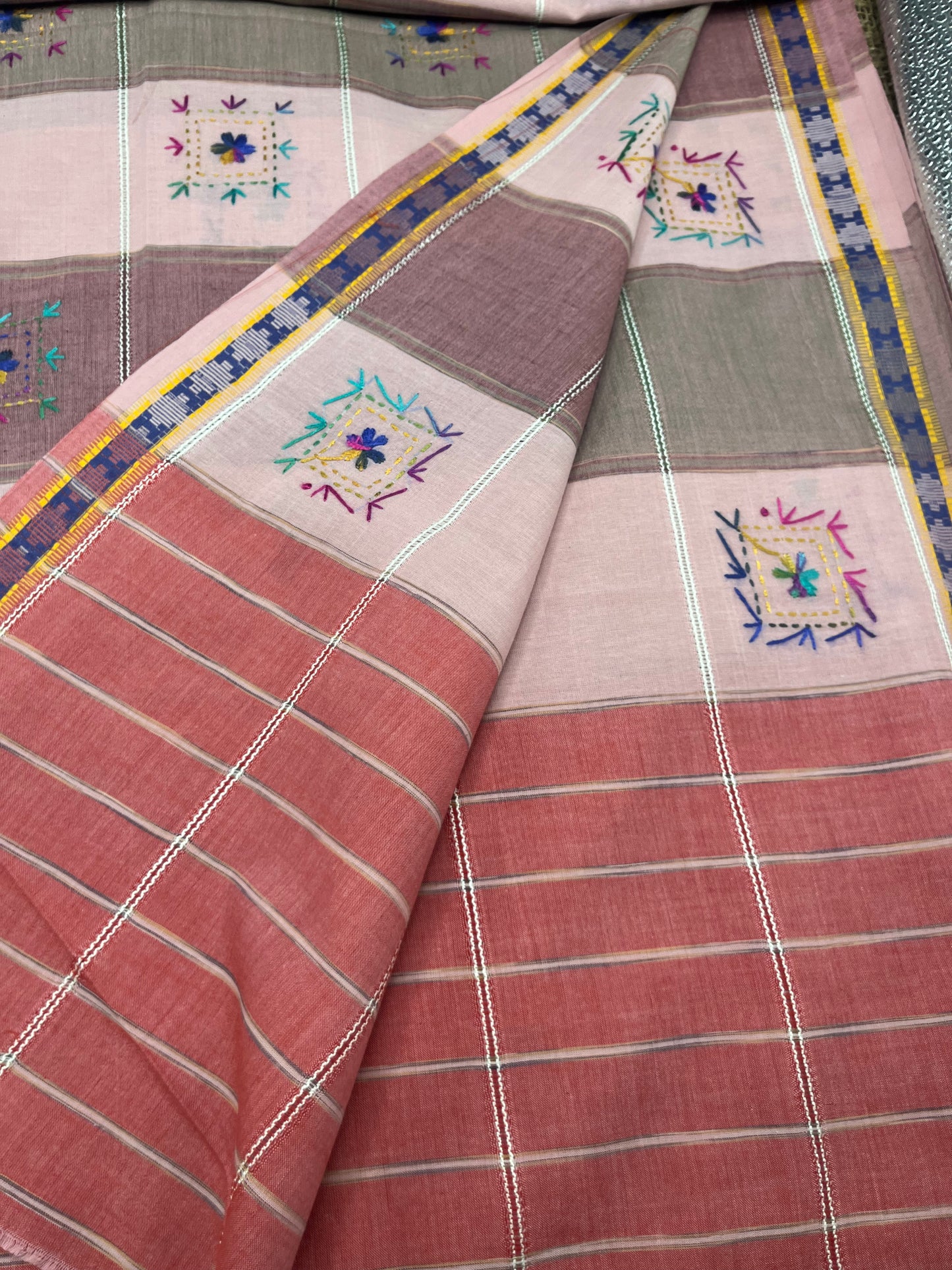 Hand Embroidered Lawn Shawl Just In