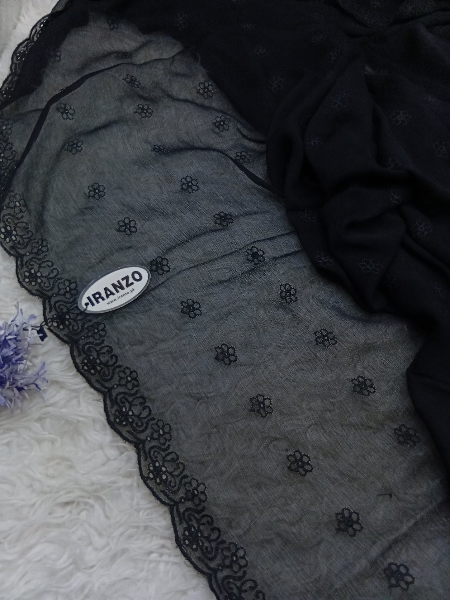 Embroidered Chiffon Dupatta Just in