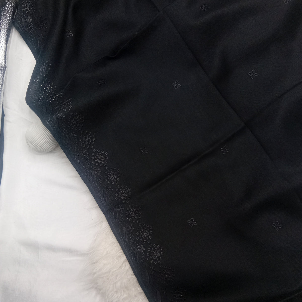 Embroidered Winter Shawl