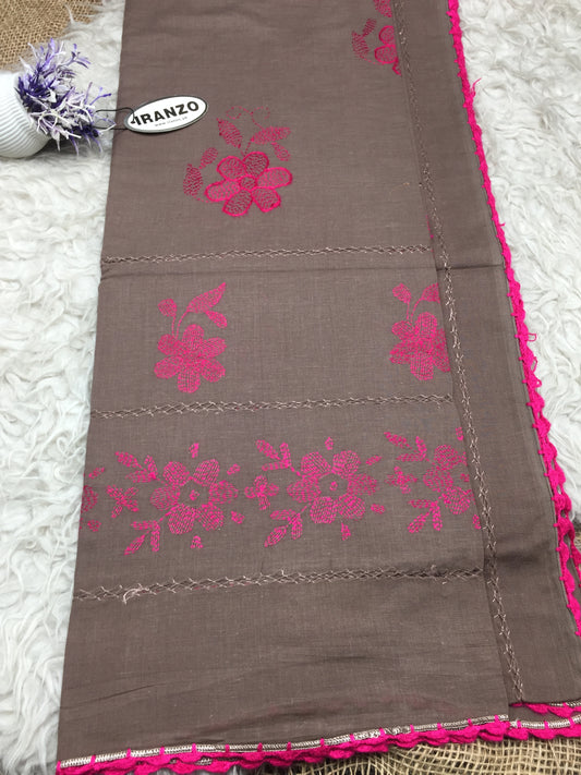 Hand Embroidered Lawn Shawl