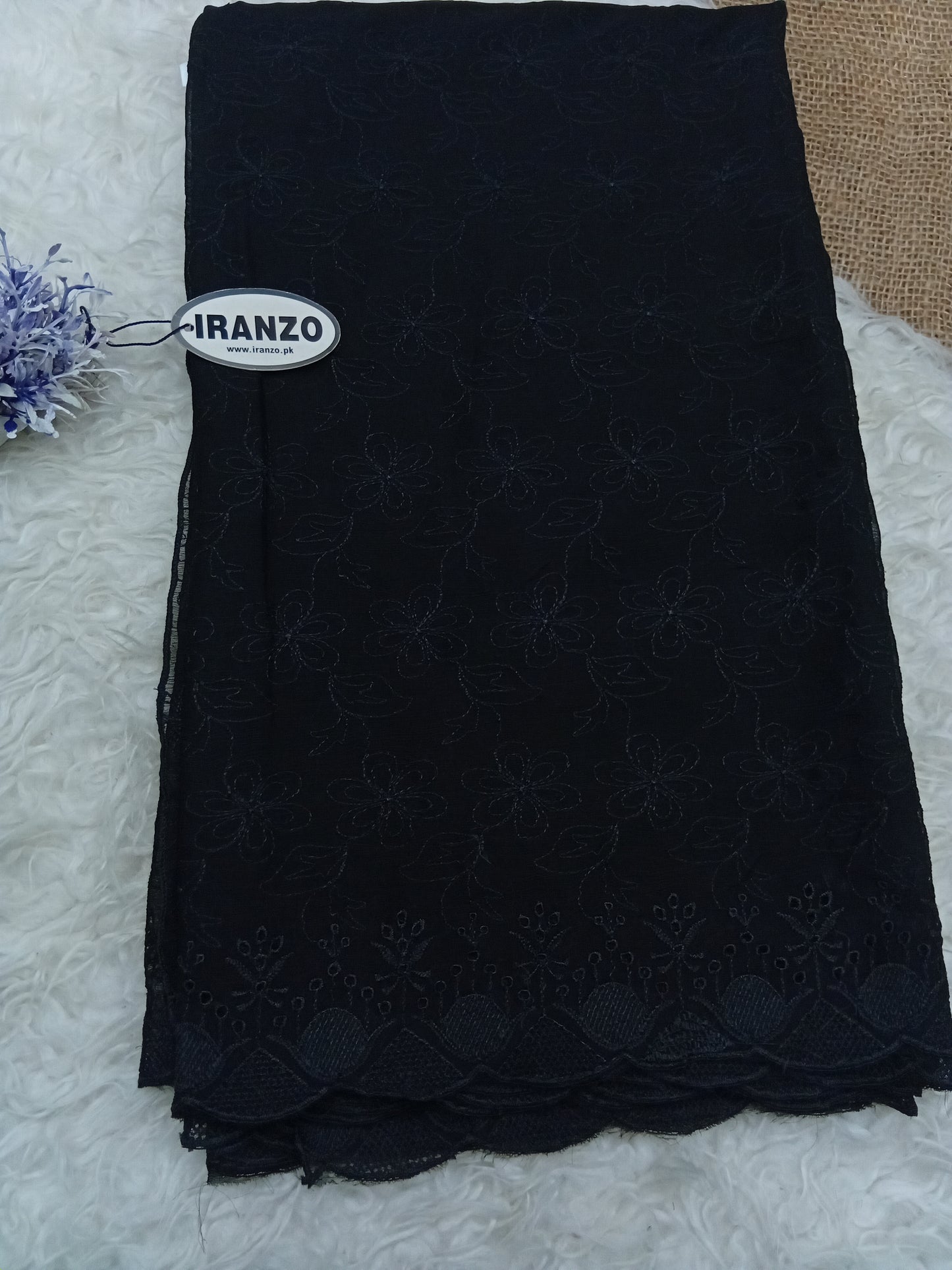 Embroidered Chiffon Dupatta Just in