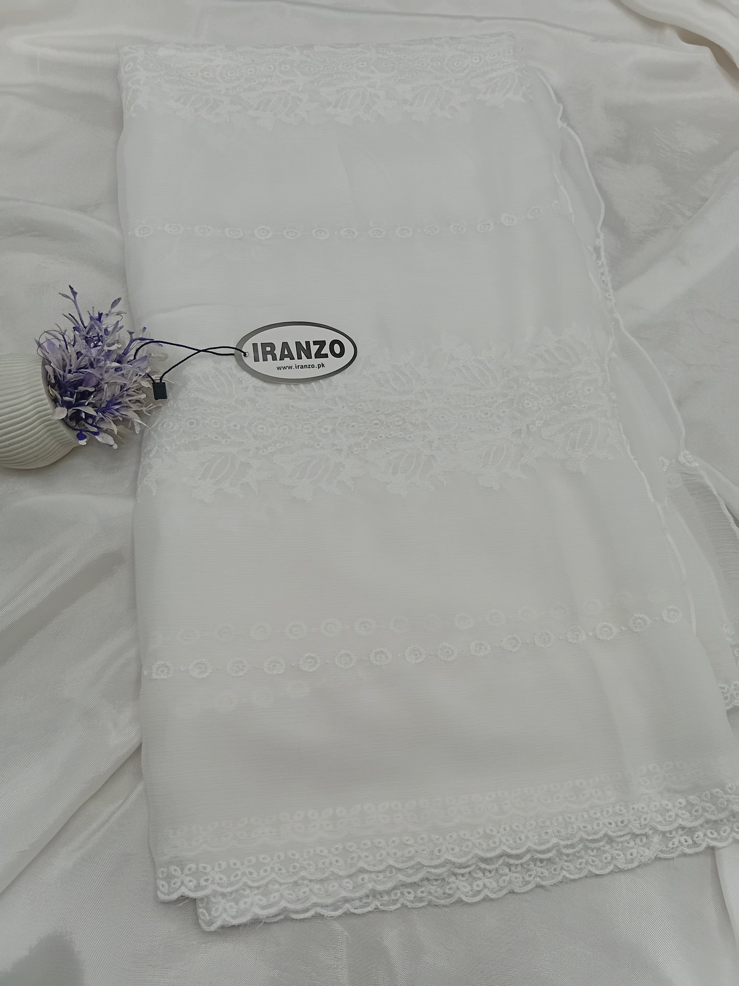 Embroidered Chiffon Dupatta Just in