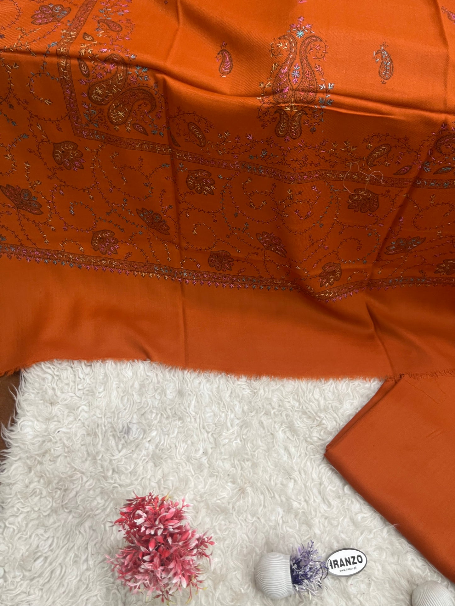 Wool Heavy Shawl Three Piece