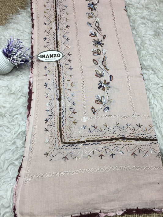 Hand Embroidered Lawn Shawl