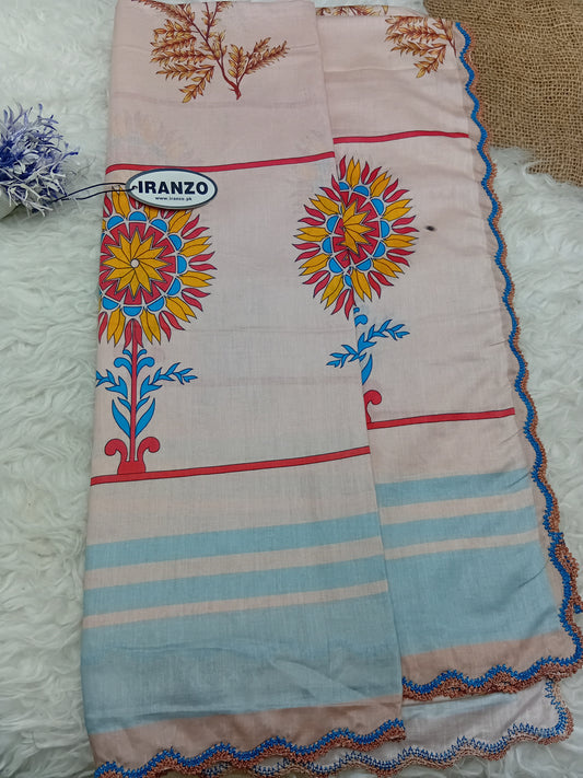 Lawn Dupatta Fourside Crochet Just in