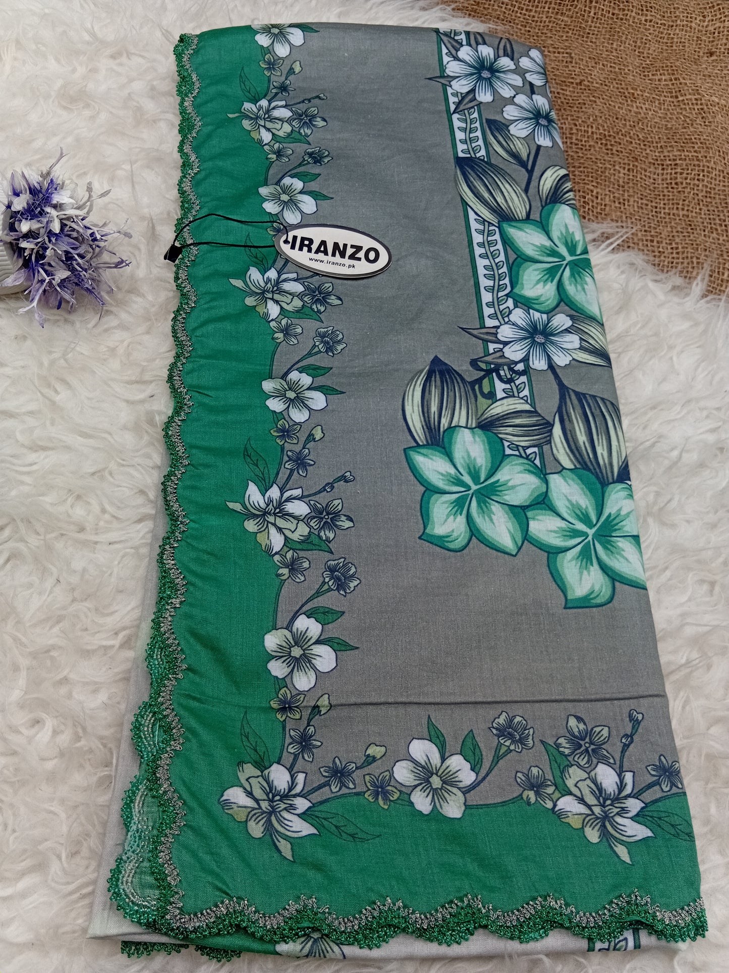 Lawn Dupatta Fourside Crochet Just In