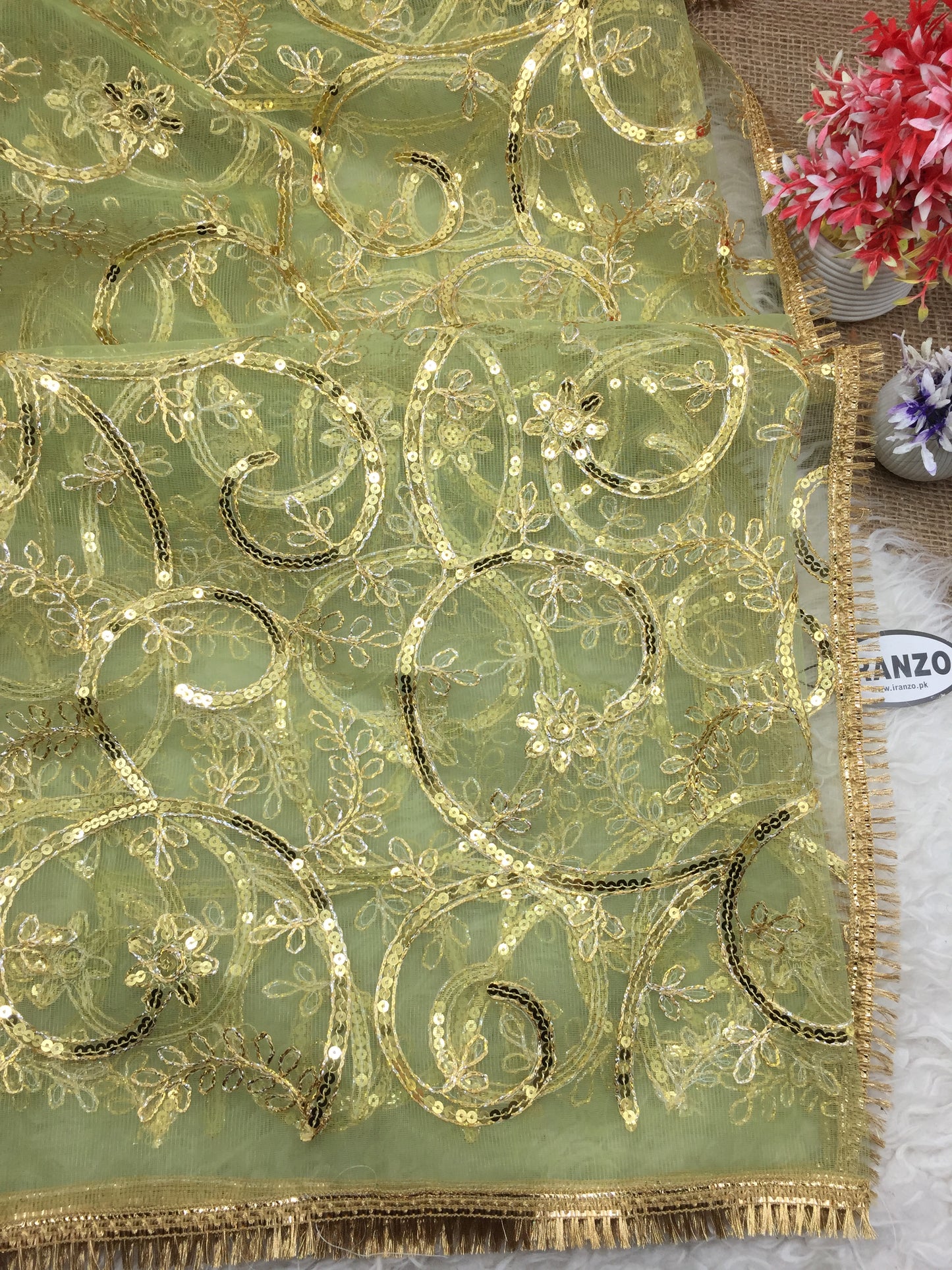 Gota Work Net Dupatta