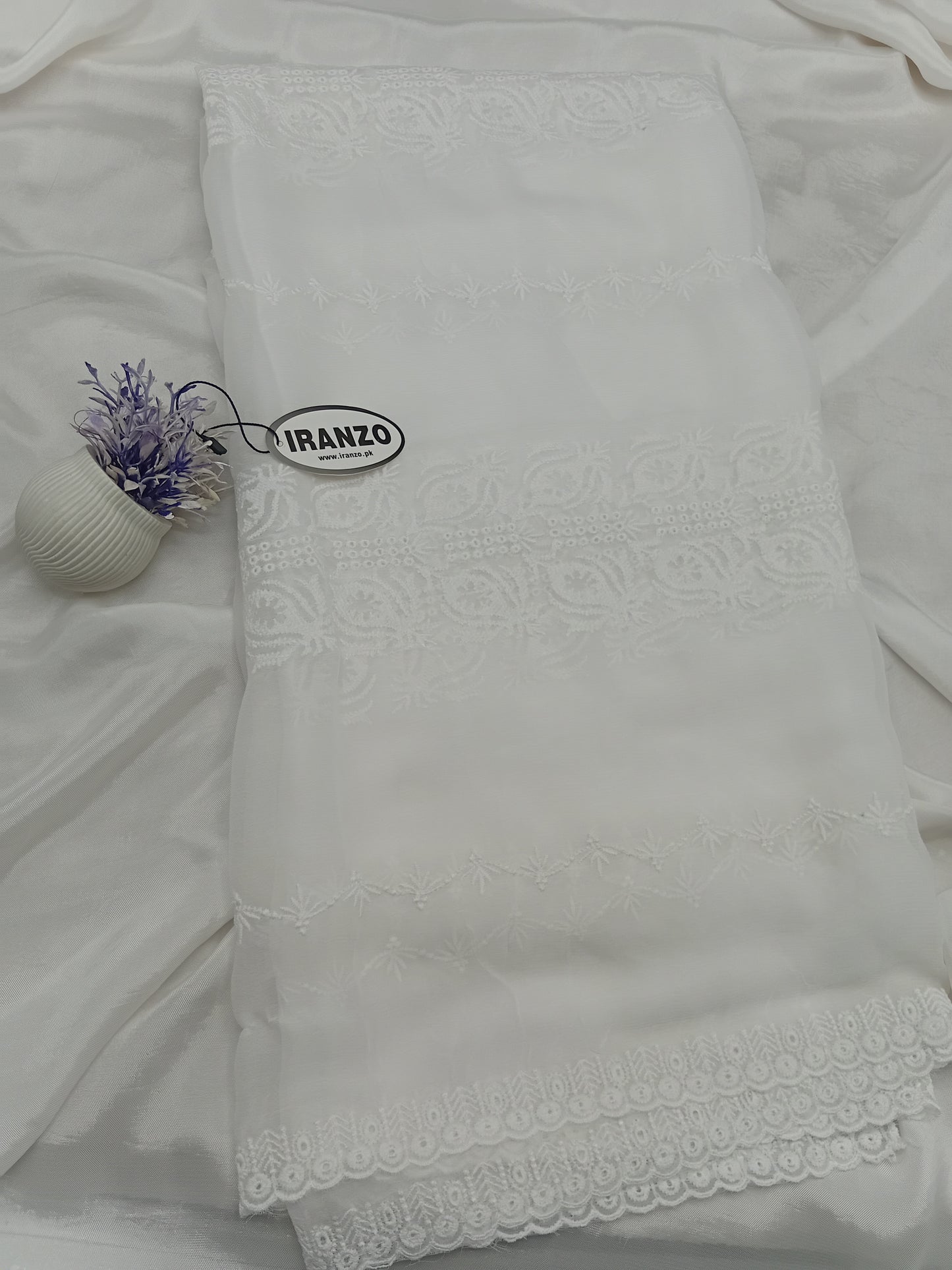 Embroidered Chiffon Dupatta Just in