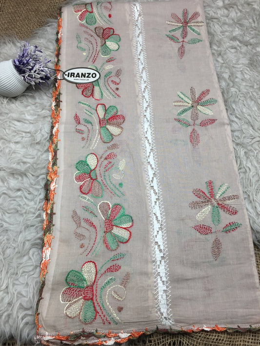 Hand Embroidered Lawn Shawl