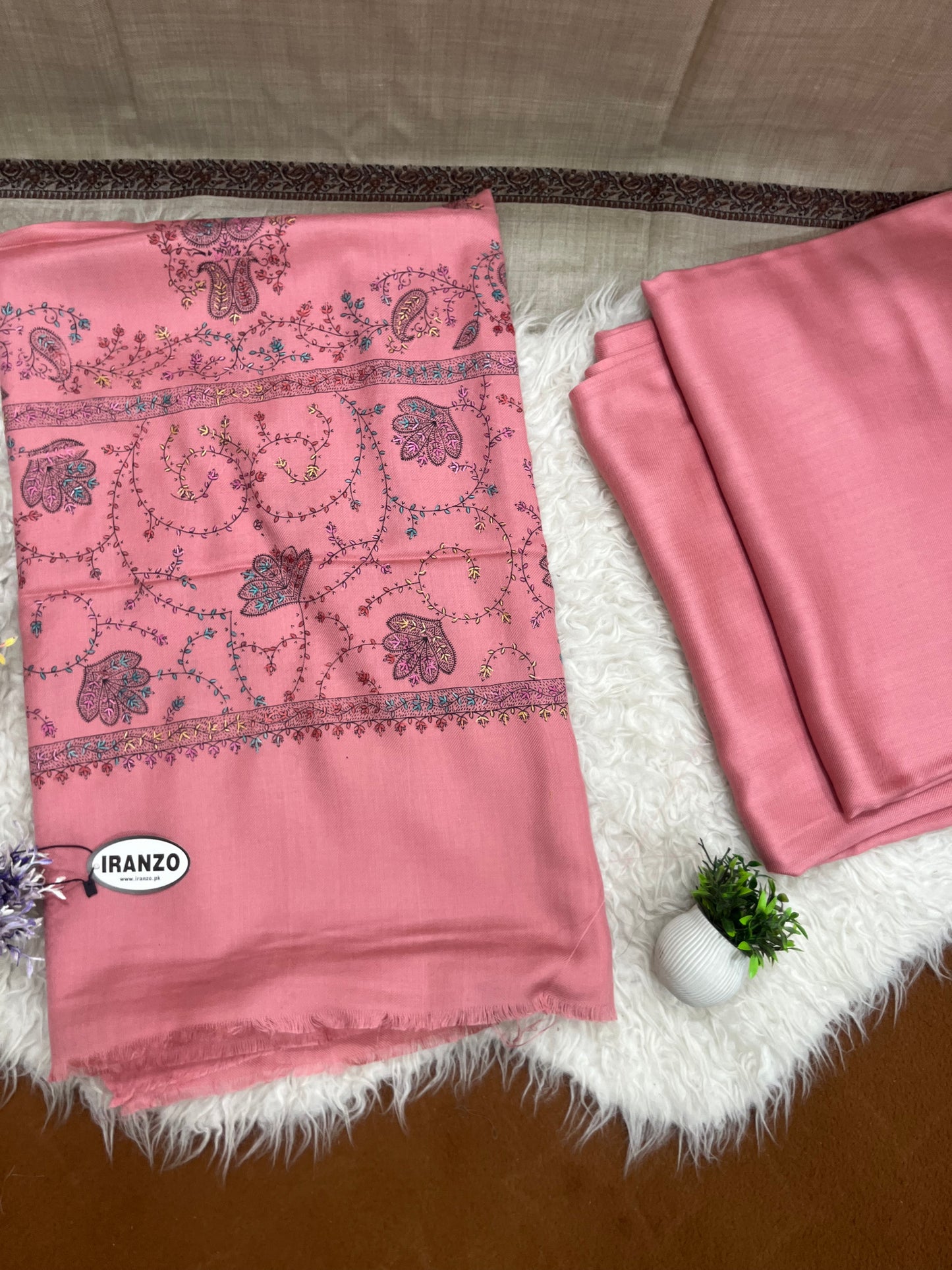 Wool Heavy Shawl Three Piece
