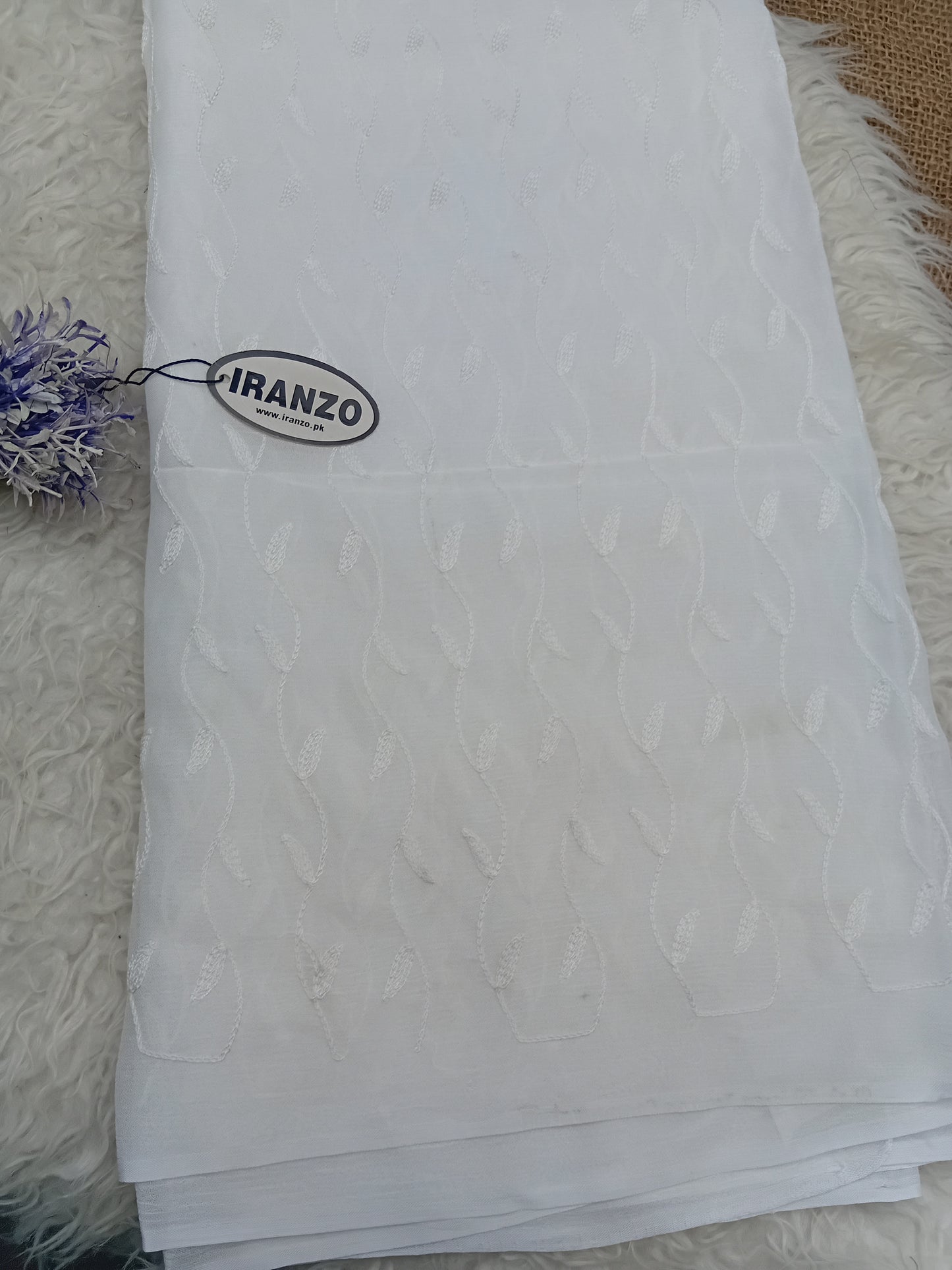 Dyeable Embroidered Chiffon Dupatta Just In