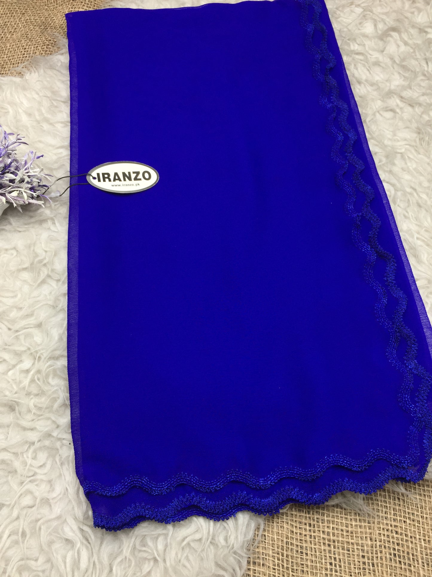 Four sided crochet dupatta
