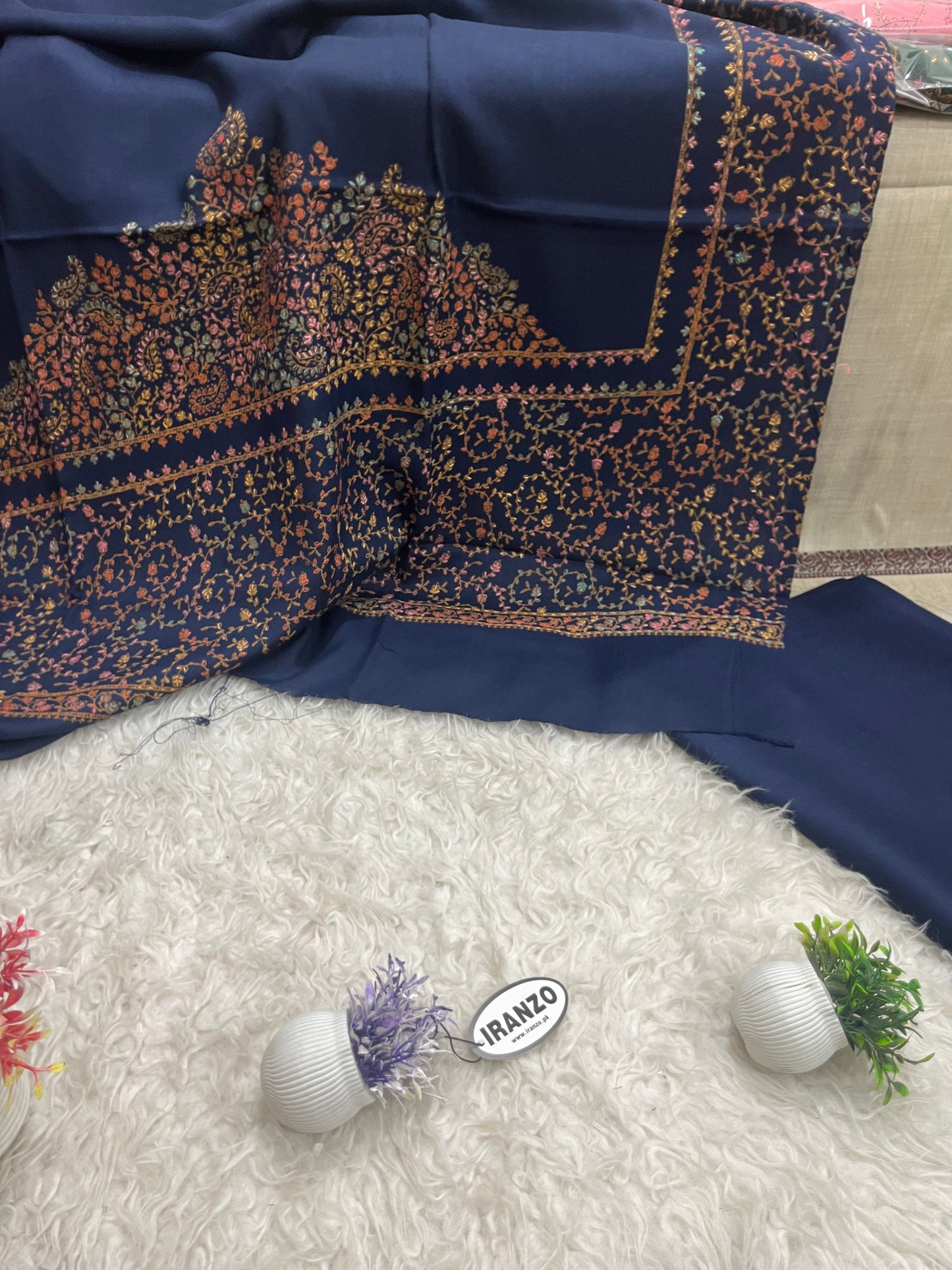 Wool Heavy Shawl Three Piece